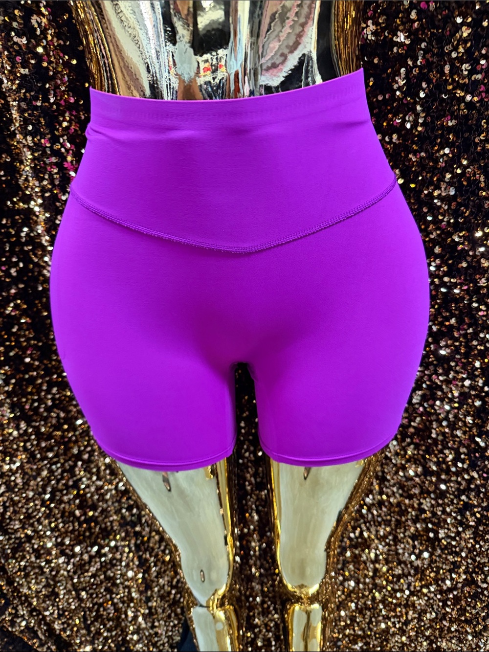 Victoria's Secret Vibrant Magenta High-Waist Bike Shorts